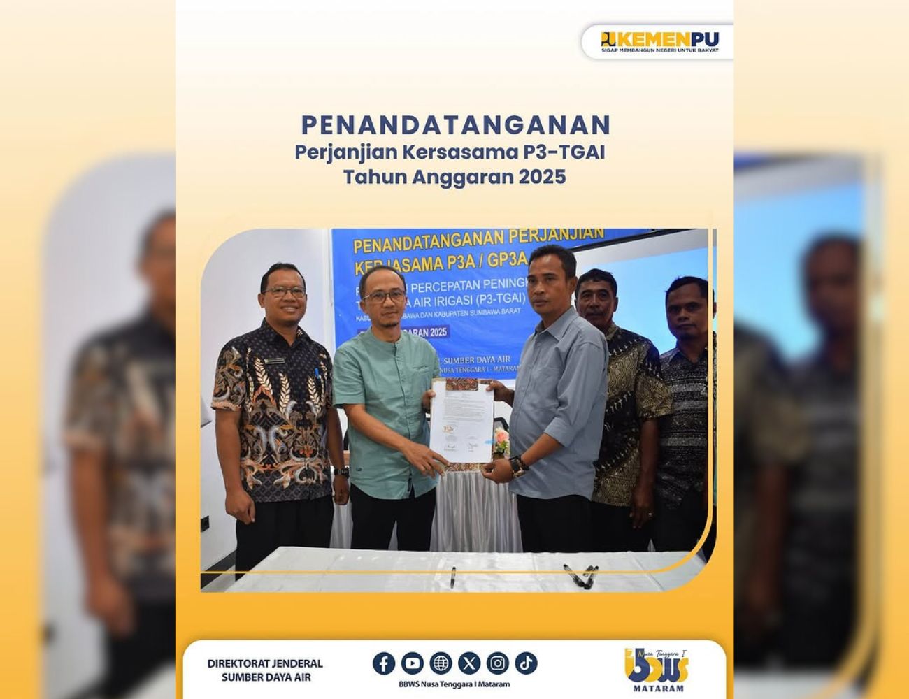 Penandatanganan Perjanjian Kerjasama P3-TGAI TA 2025