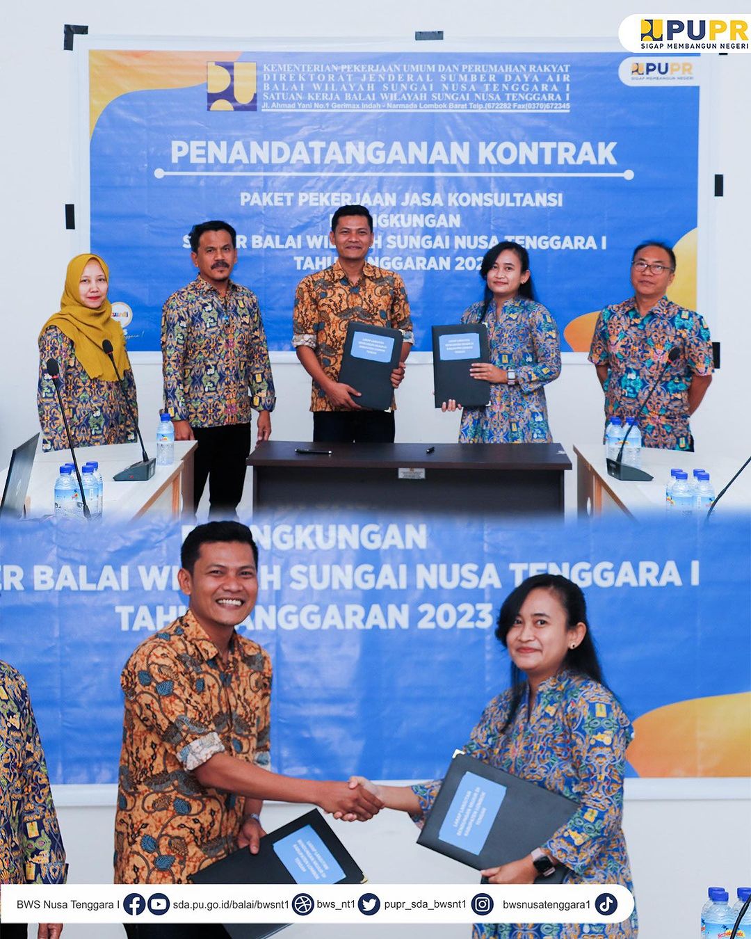 Penandatanganan Kontrak Di Satuan Kerja Balai Wilayah Sungai Nusa ...