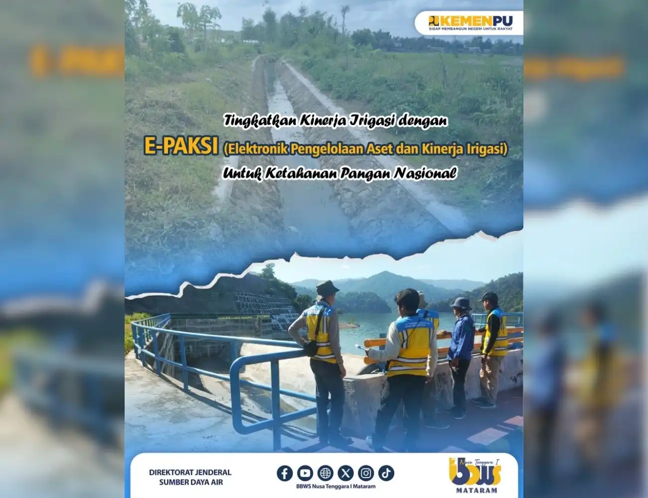Tingkatkan Kinerja Irigasi dengan E-PAKSI untuk Ketahanan Pangan Nasional