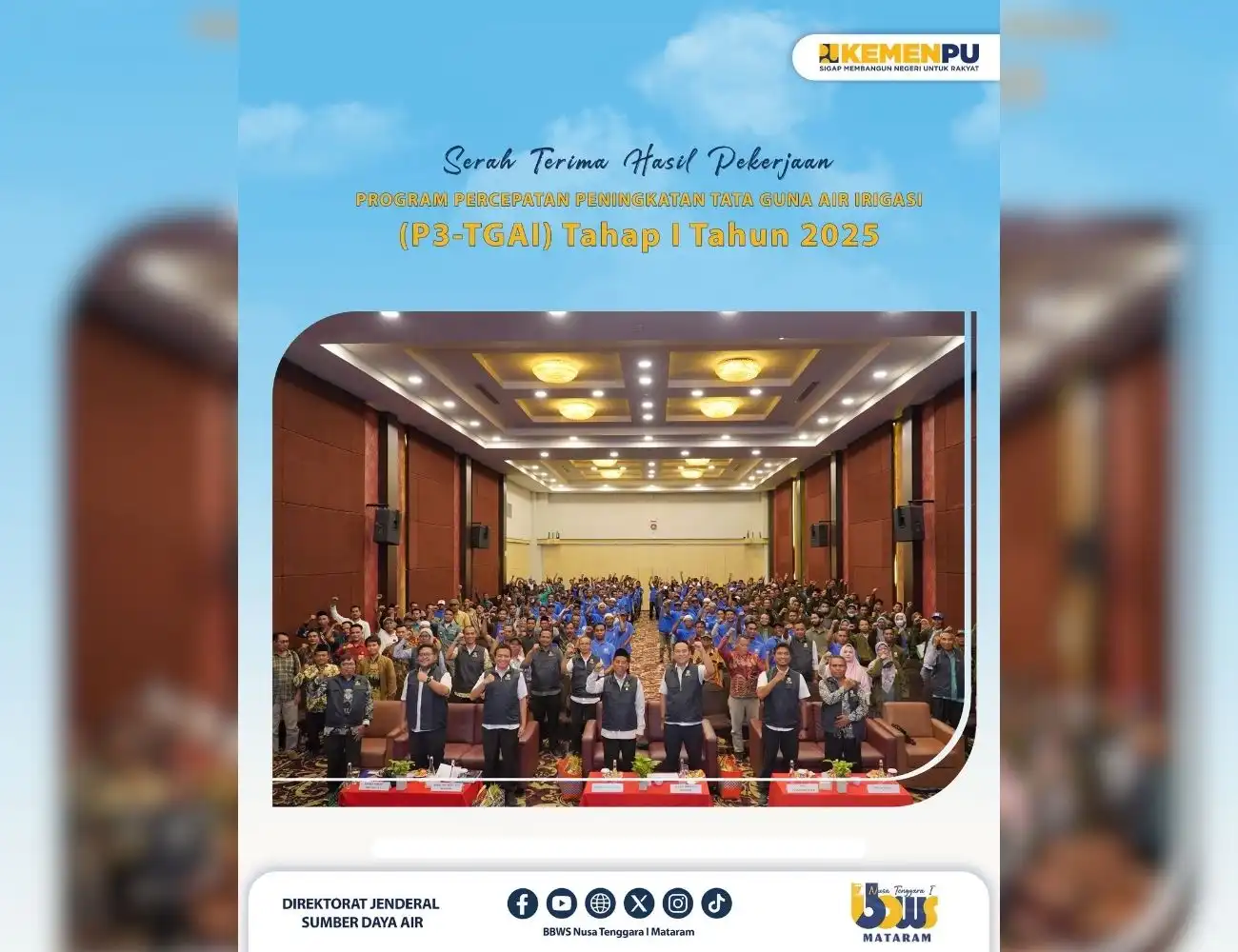 Serah Terima Hasil Pekerjaan Program P3-TGAI Tahap I Tahun 2025