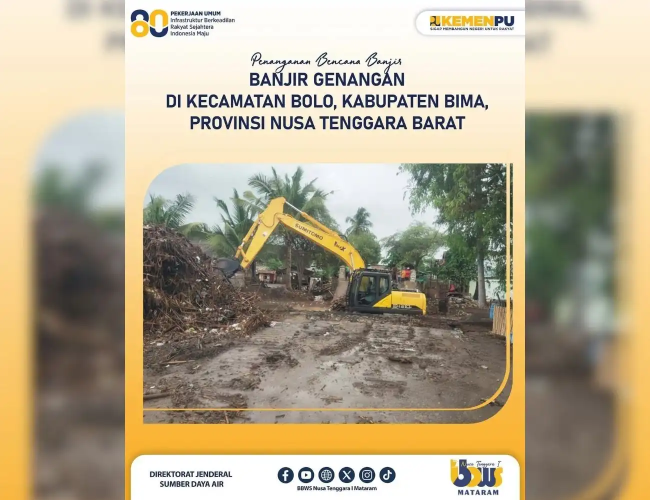 Penanganan Bencana Banjir Genangan di Kabupaten Bima