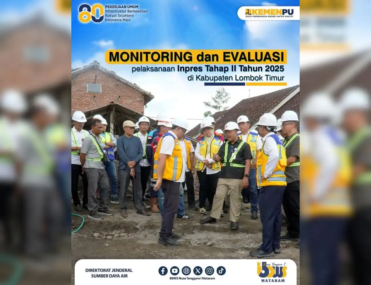 Monitoring & Evaluasi kegiatan Inpres Tahap II Tahun 2025 Kabupaten Lombok Timur