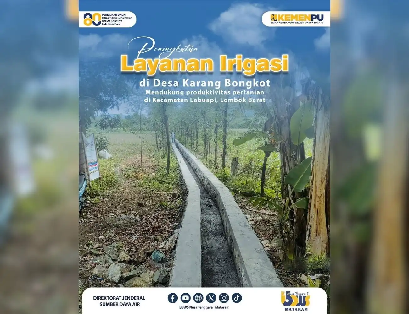 Peningkatan Layanan Irigasi di Desa Karang Bongkot