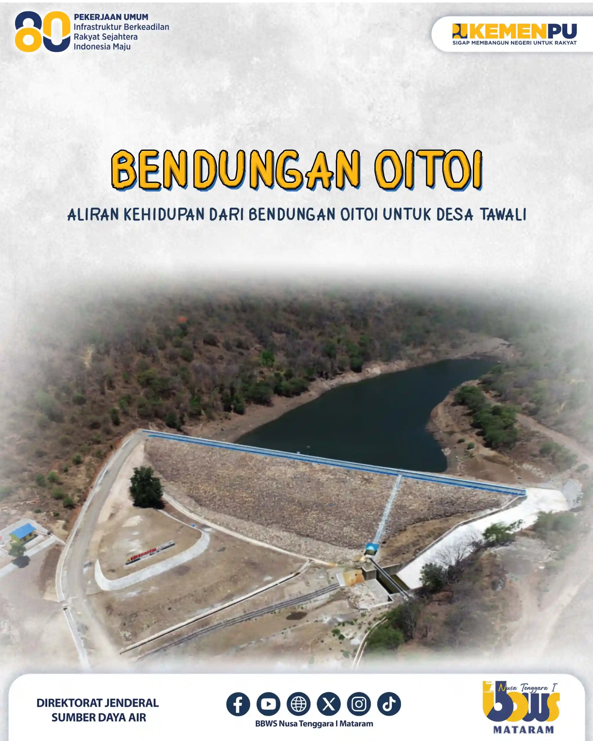 Aliran Kehidupan dari Bendungan Oitoi untuk Desa Tawali
