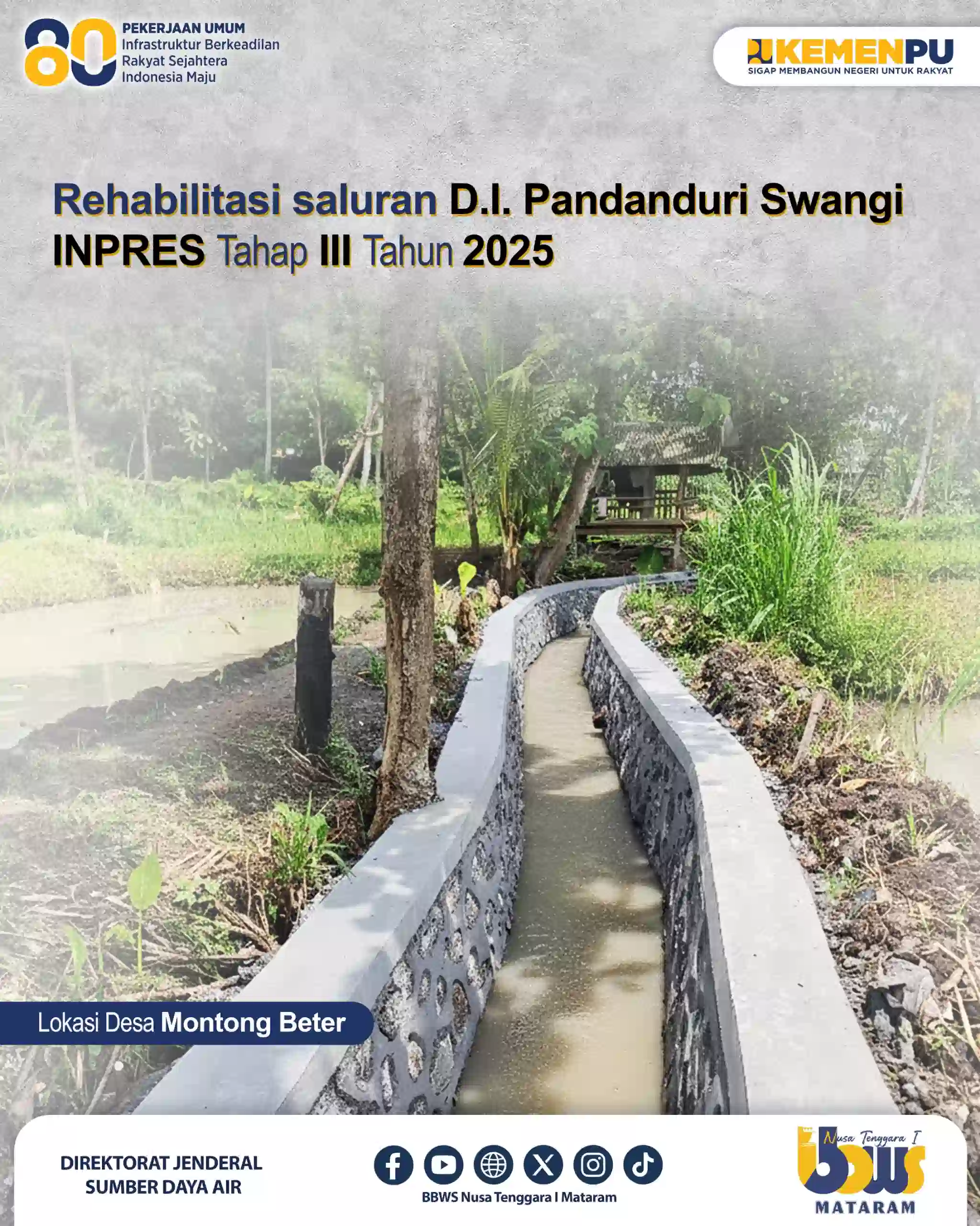 Dukung Swasembada Pangan Berkelanjutan melalui Rehabilitasi Irigasi Pandanduri Swangi