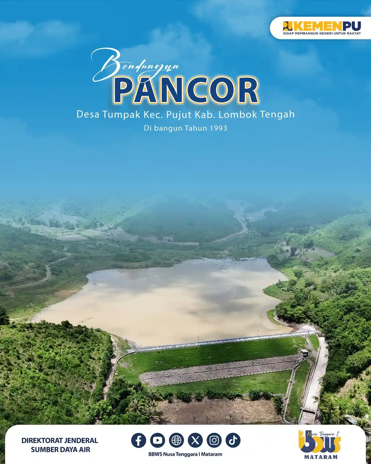 Kelihatan cuma bendungan kecil di Pujut, tapi dampaknya besar banget