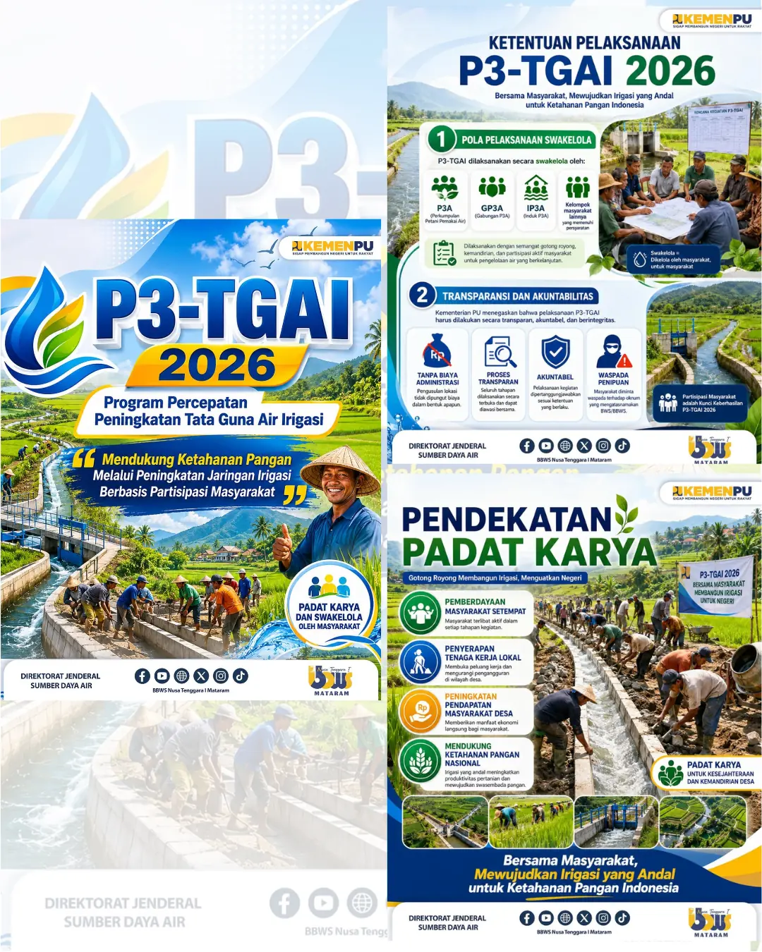 P3-TGAI 2026 Bersama Masyarakat Mewujudkan Irigasi yang Andal untuk Ketahanan Pangan Indonesia