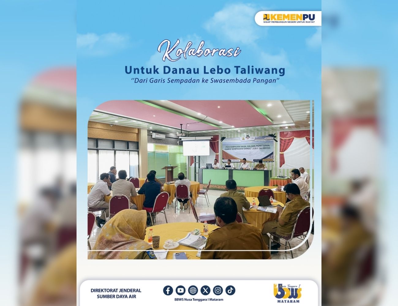 Kolaborasi untuk Danau Lebo Taliwang "Dari Garis Sempadan ke Swasembada Pangan"