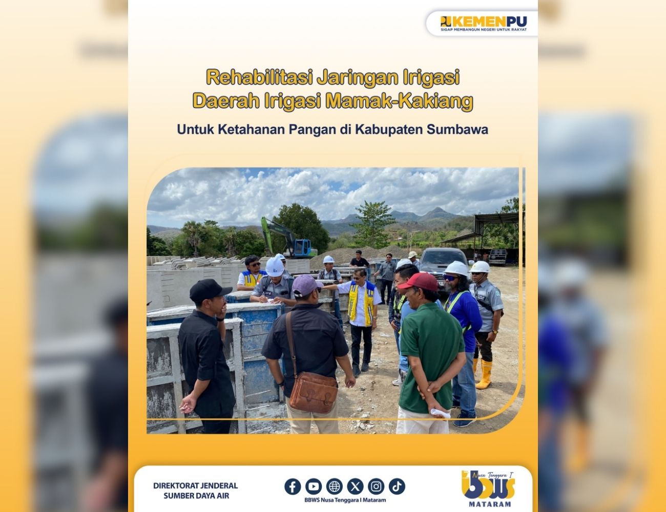 Rehabilitasi Jaringan Irigasi DI. Mamak–Kakiang untuk Meningkatkan Ketahanan Pangan di Kabupaten Sumbawa