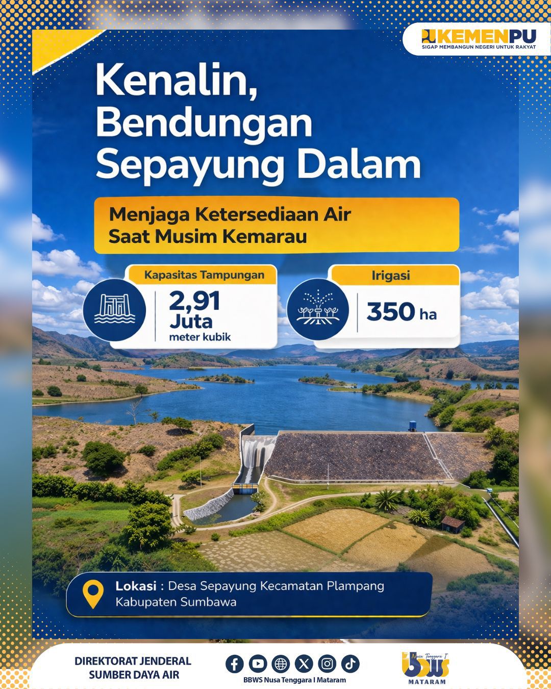  Bendungan Sepayung Dalam Menjaga ketersediaan Air saat Musim Kemarau.