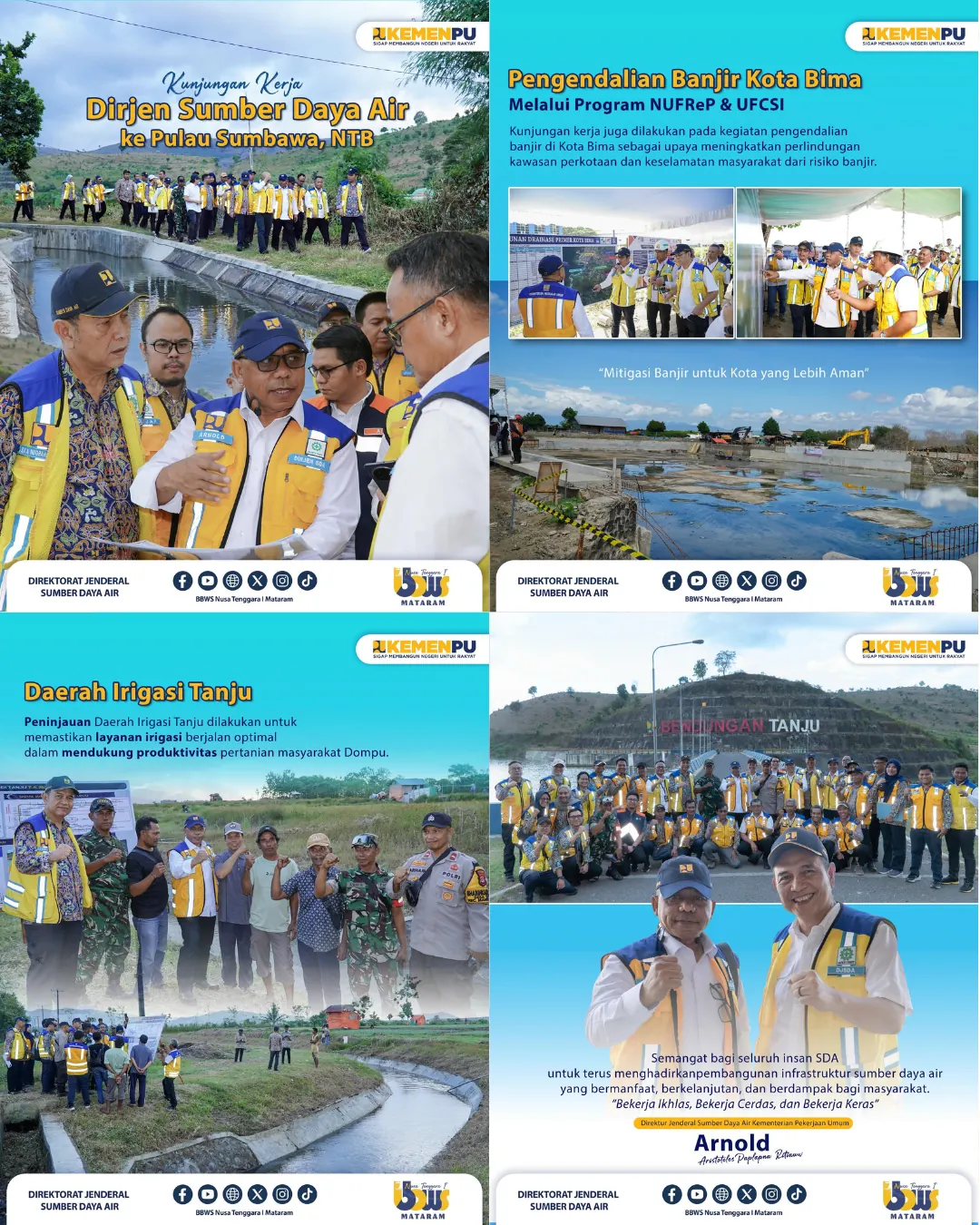Kunjungan Kerja Dirjen SDA ke Pulau Sumbawa, NTB