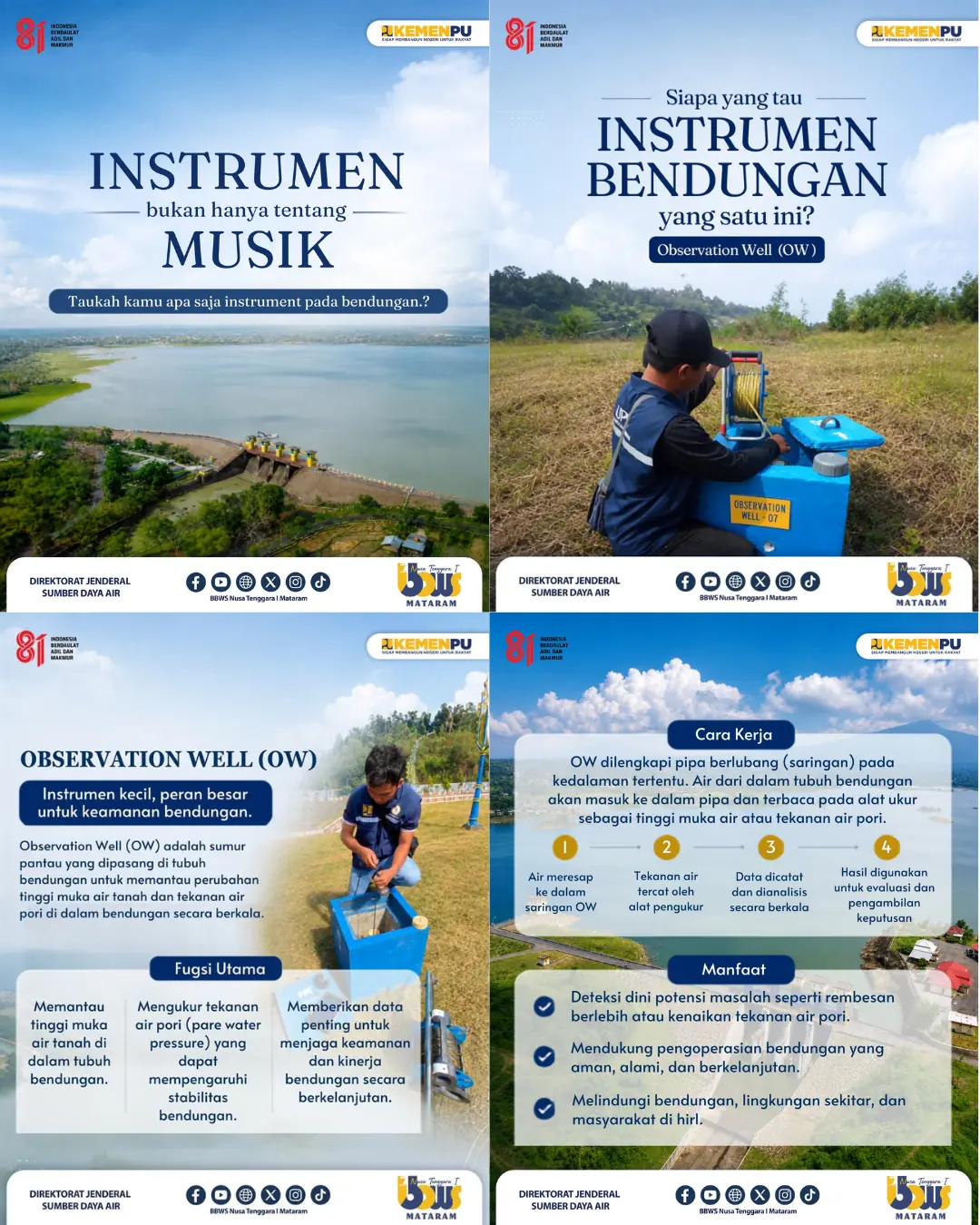 Instrumen Bukan Hanya Tentang Musik: Mengenal Observation Well pada Bendungan