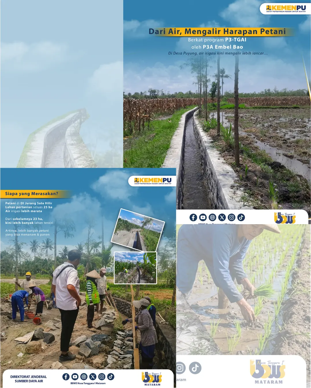 Manfaat Tak Langsung, Dampak Nyata: Pembangunan Irigasi P3-TGAI di Desa Puyung