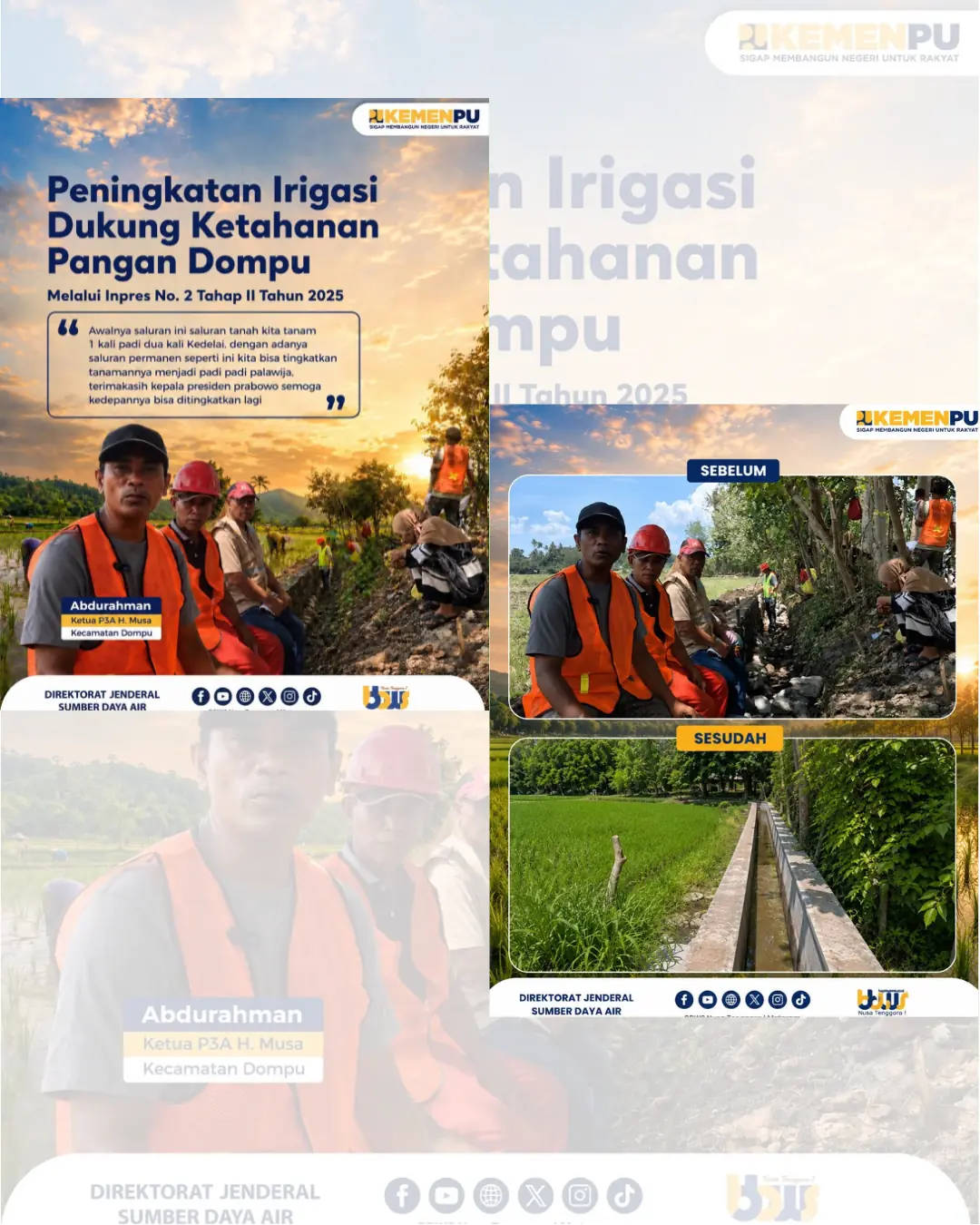 Peningkatan Irigasi Dukungan Ketahanan Pangan Dompu