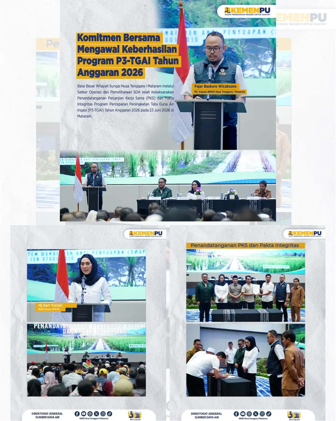 Komitmen Bersama Mengawal Keberhasilan Program P3-TGAI TA 2026