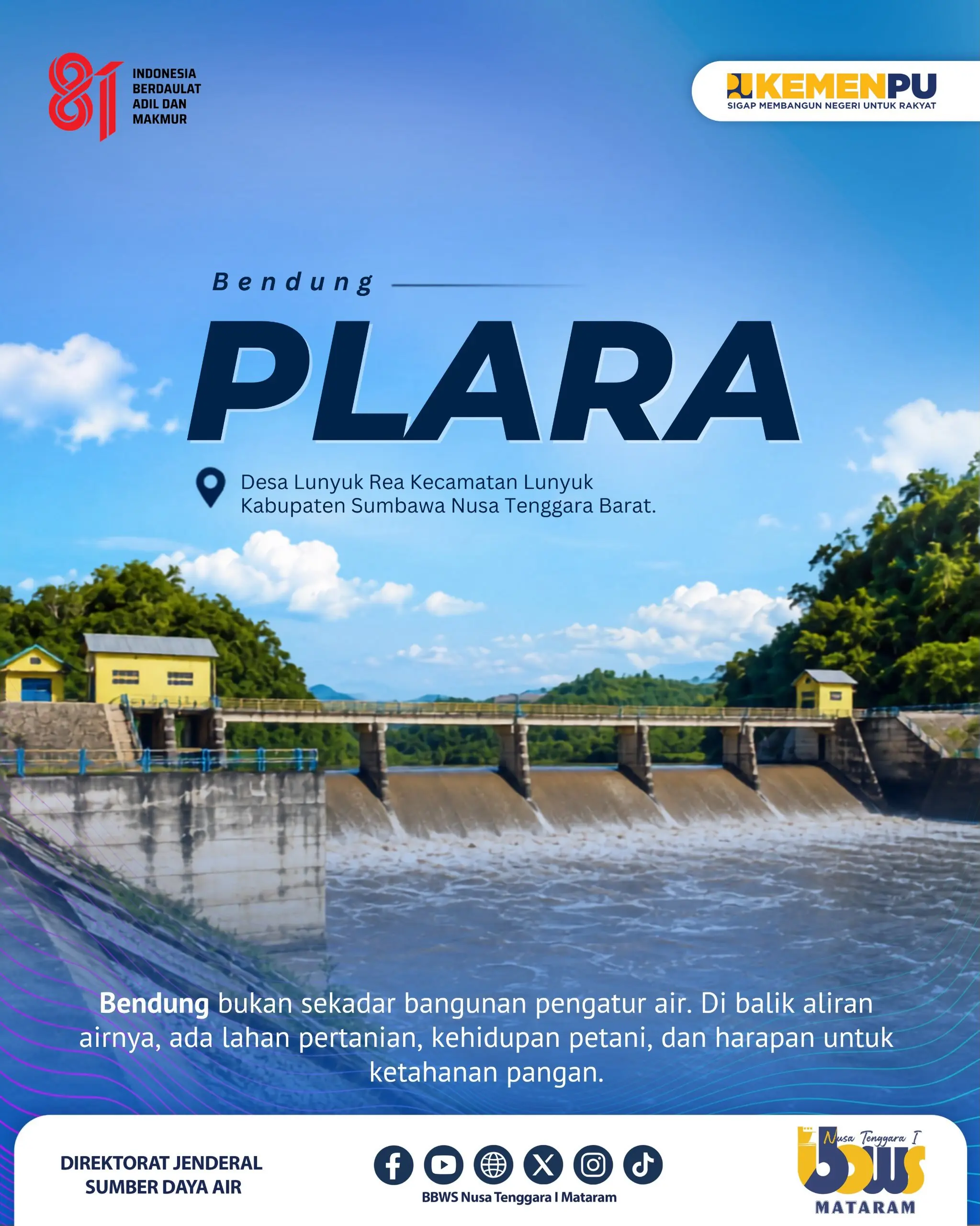 Bendung Pelara: Dari Air, Tumbuh Kehidupan