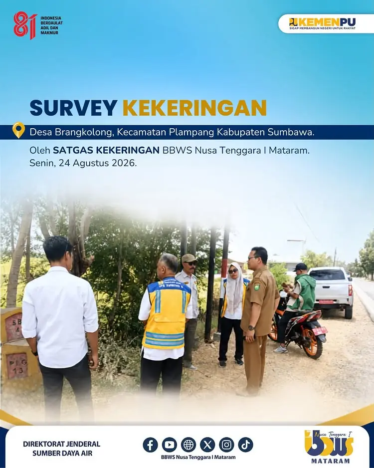 Survey Kekeringan di Kabupaten Sumbawa
