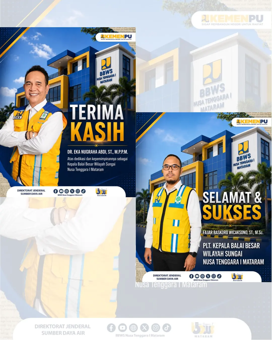 Serah Terima Kepemimpinan Balai Besar Wilayah Sungai Nusa Tenggara I